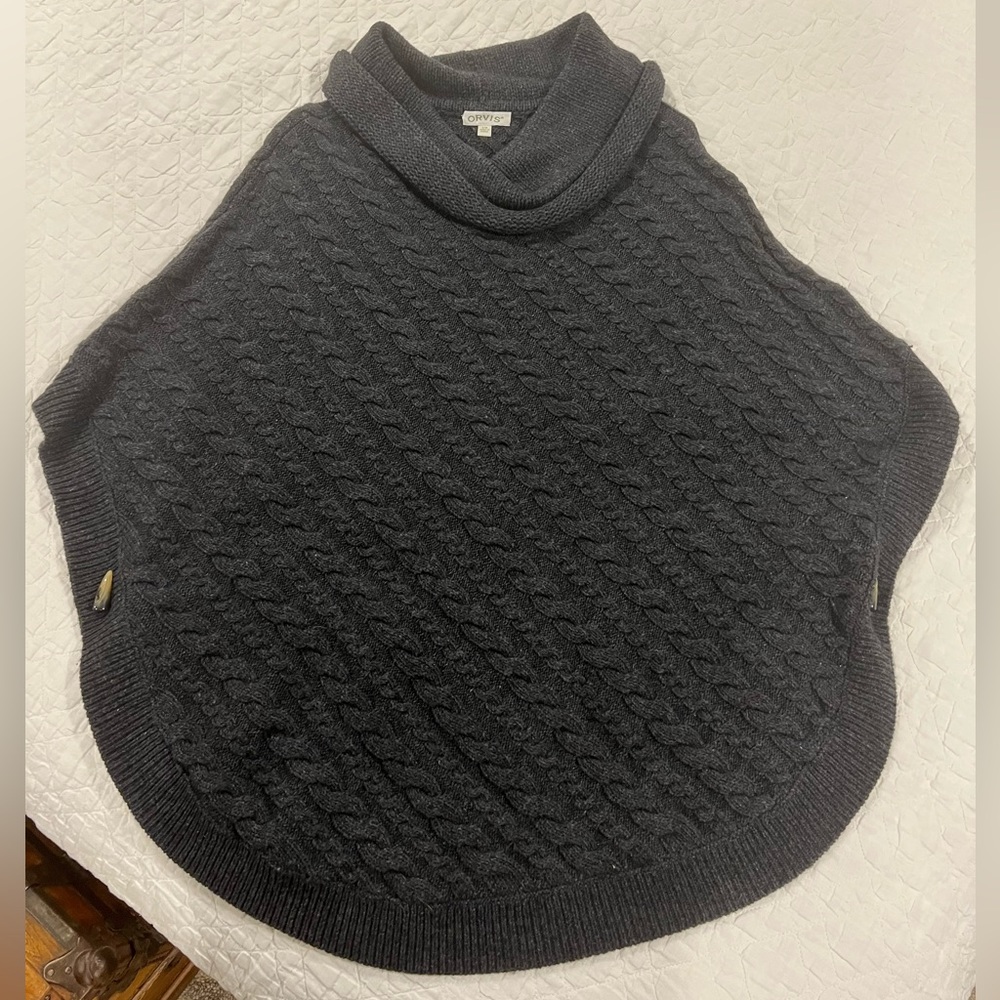 Orvis wool poncho S/M